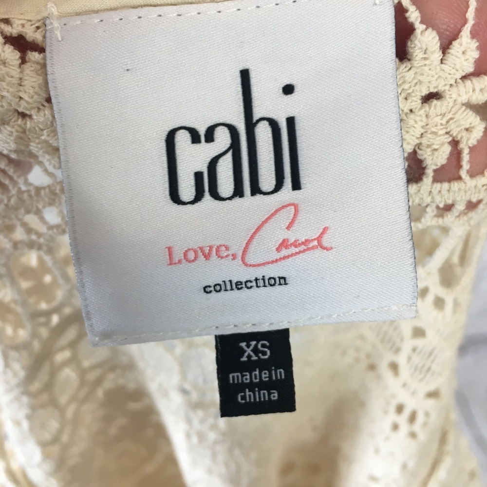 Cabi women's Capri crochet top XS Style# 5026 - Picture 5 of 7